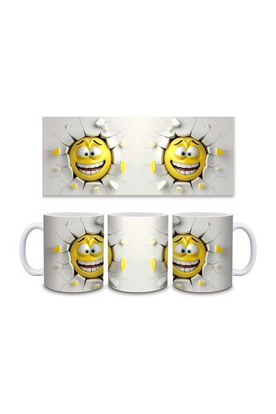 IŞILAY PROMOSYON 3D Emoji Printed Mug