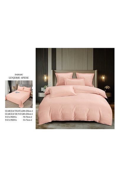 CHIRASO CHIRASO bedding set, DAMASK, Classic sheet 240x250cm, Duvet sheet 200x230cm and 4 pillowcases