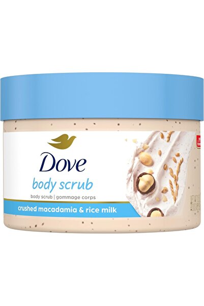 Dove Scrub Macadamia & Rice Milk Reveals Visibly Smoother Skin Body Scrub 10....