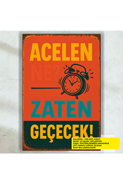 Hayat Poster Požuri, ionako će proći, smešni humoristični zidni grafiti, retr...
