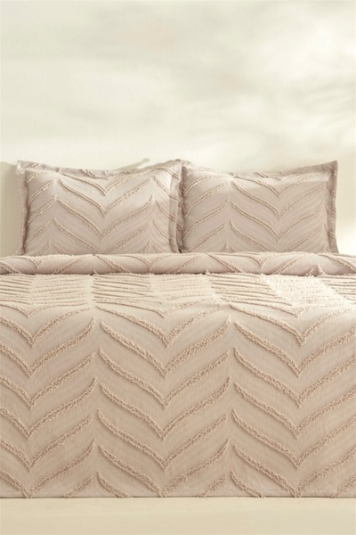 bursa çeyiz Bohemian Arlinageo Double Bedspread Set 240X250 - Beige -