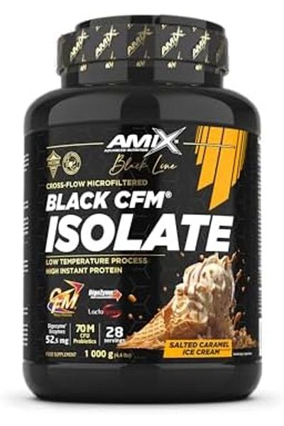 AMIX Black Line Cfm Isolate 1kg Sabor Caramelo Salado