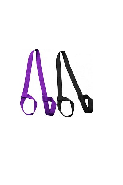 OEM Set of 2 straps for carrying the Elion fitness mat, 150 x 3.8 cm, nylon, black, purple