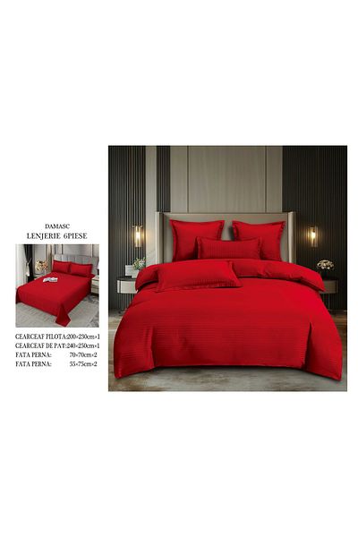 CHIRASO CHIRASO bedding set, DAMASK, Classic sheet 240x250cm, Duvet sheet 200x230cm and 4 pillowcases