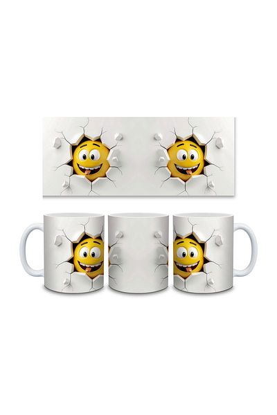 IŞILAY PROMOSYON 3D Emoji Printed Mug