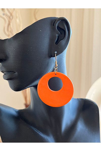 Büyük Hanım Wooden Colorful Style Earrings