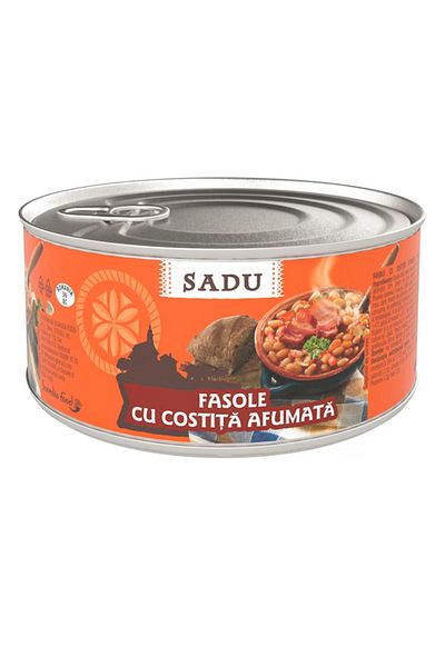 SADU Beans with smoked ribs Sadu, 400g