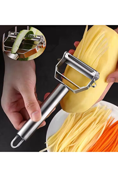 Melodik Dizayn Saman Patates Jülyen Sebze Doğrayıcı Metal Çok Fonksiyonlu Soy...