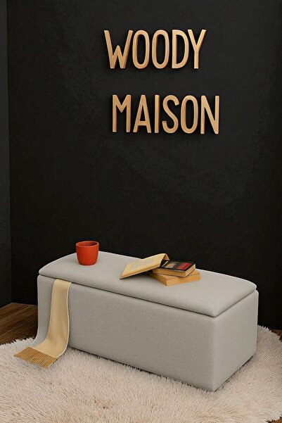 WoodyMaison Marilyn Puf Modern Tarz Yatak Ucu Sandıklı Puf Kapı Girişi Bench Koltuk 35*90*42 Cm