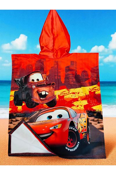 MİLAYS LİFE HOME COLLECTİON Boy's Poncho Cape Beach & Sea Towel