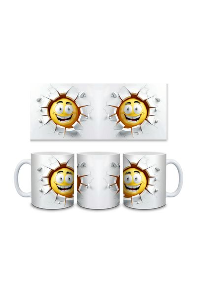 IŞILAY PROMOSYON 3D Emoji Printed Mug