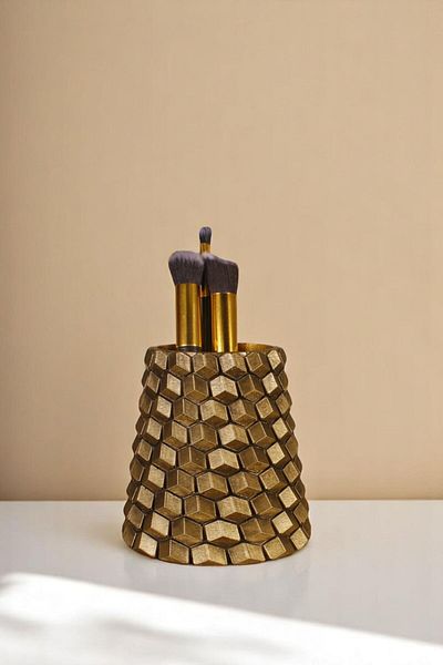 Evene Makeup Organizer Μακιγιάζ Βούρτσα Μακιγιάζ Organizer Organizer Gold Antique Color Model 84