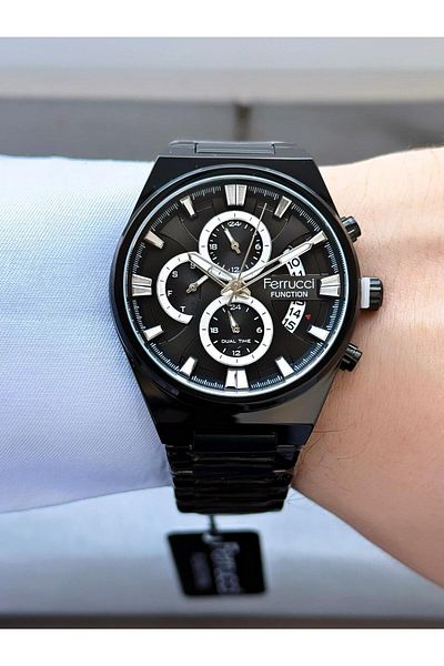 Ferrucci Men's Functions Active Metal Cord Wrist Watch