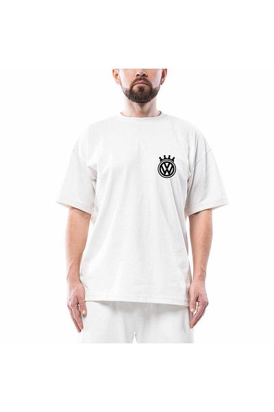 Z zepplin Volkswagen King Logo Oversize White T-Shirt