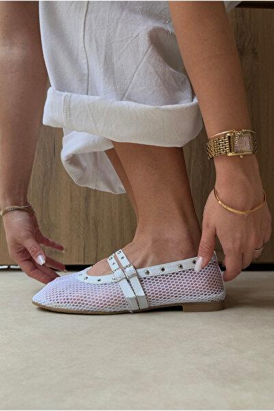 Mupa Shoes Women's Ballerina White