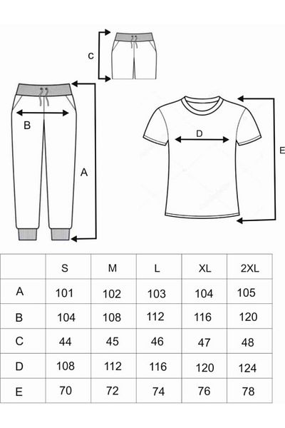 K&S Μαύρο Unisex Λευκό λογότυπο Καλοκαιρινό Άνετο Βαμβακερό Συνδυασμός Φόρμας