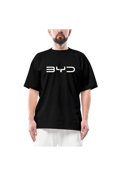 Z zepplin Byd Logo White Oversize Black T-Shirt