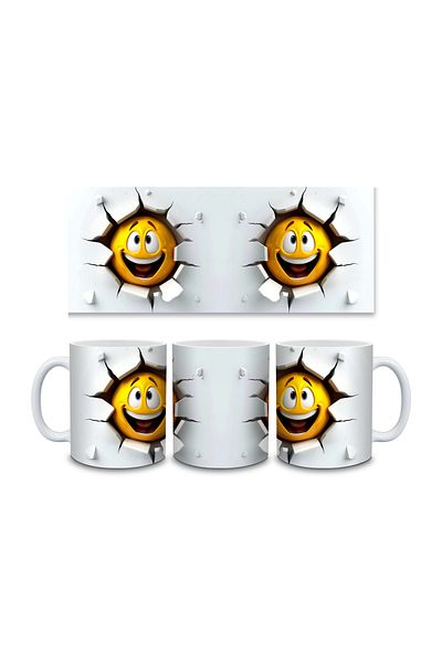 IŞILAY PROMOSYON 3D Emoji Printed Mug