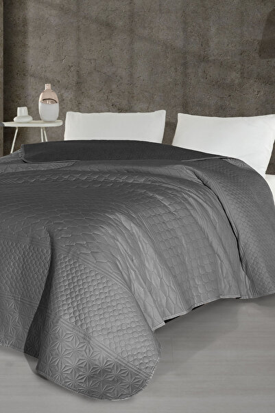 Elart Doremi Yatak Örtüsü Çift Kişilik (200x220 cm) Antrasit