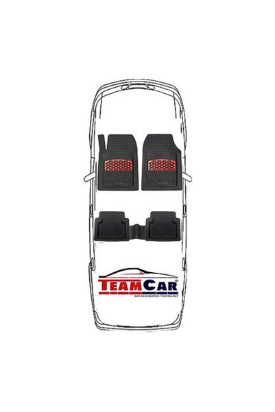 TEAMCAR ®   Covorașe auto tip tavă compatibile cu Opel Mokka B (2020-prezent) - Roșu