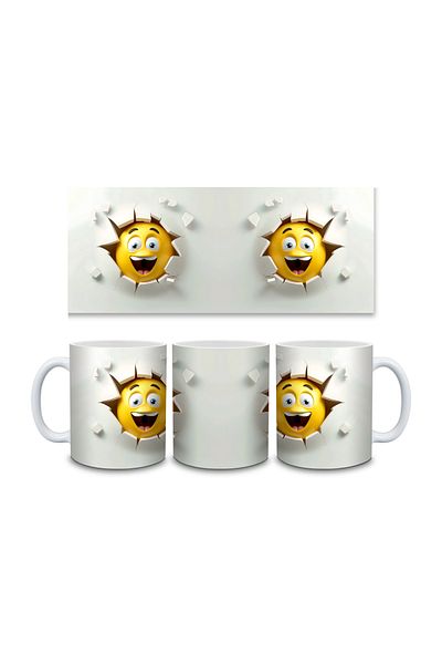 IŞILAY PROMOSYON 3D Emoji Printed Mug