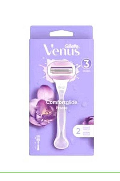 Gillette Venus Comfort Glide Razor + 3 Blades with Gillette Breeze Handle