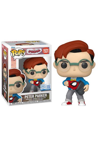Funko Pop! Marvel: Friendly Neighborhood Spider Man Peter Parker Exclusive Vinyl Figure