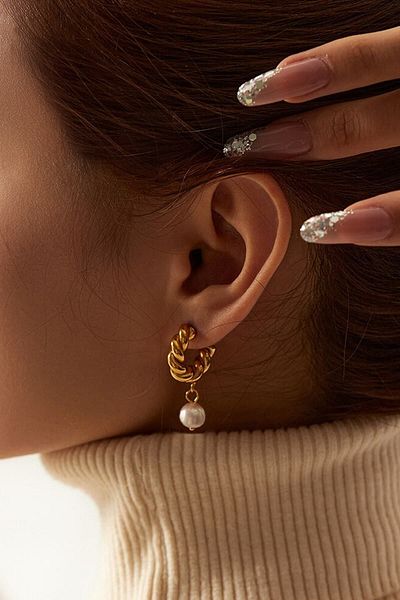 Glaren Auger Design Gold Color Women's Earrings