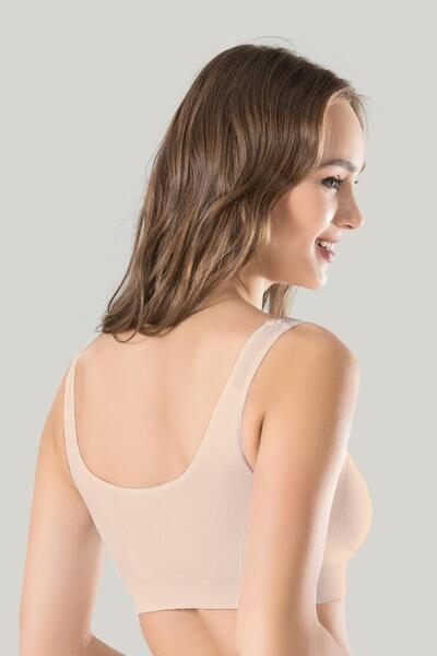 SİERNA Women's Thick Strap Padded Bustier