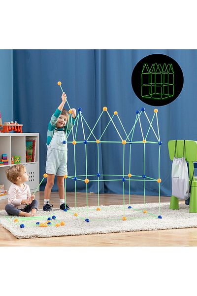 InnovaGoods InnovaGoods 155-piece multi-colored fort building set