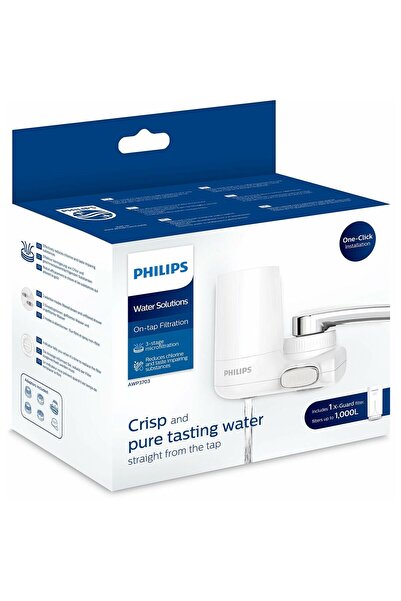 Philips Filtru pentru robinet Philips AWP3703, alb