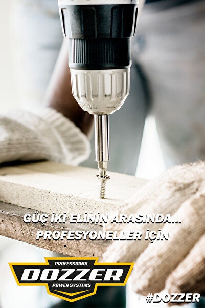 DOZZER 21 Volt Darbeli Kömürsüz BL Motor 82 Parça Akülü Şarjlı Darbeli Vidalama Matkap