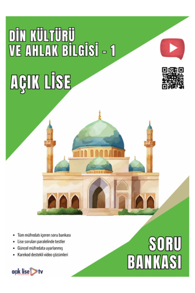 Açık Lise TV Açık Lise Din Kültürü ve Ahlak Bilgisi 1 - Soru Bankası - Güncel...