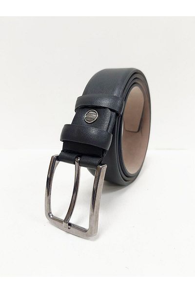 Gesa Men's Classic Faux Leather 3.5 cm Belt