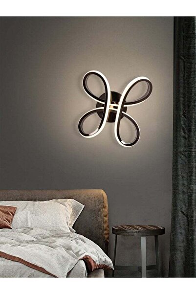 Moonlight Lighting أفضل مصباح حائط LED حديث 6548-BK بقوة 3 مستويات سطوع - تصم...