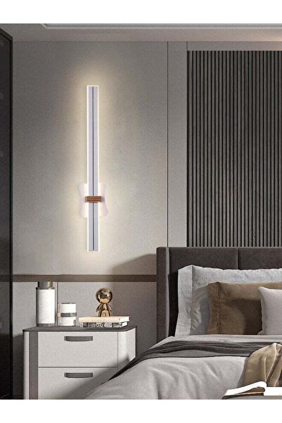 Moonlight Lighting لوحة حائط LED أنيقة ١٩٣٣-W-WH بثلاثة مستويات سطوع قابلة لل...