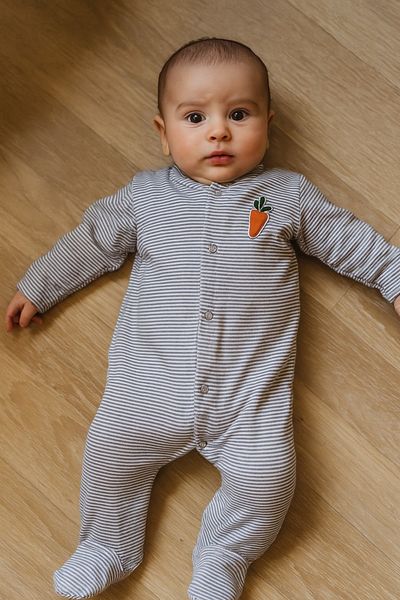 cimcim baby Pinstripe Baby Romper