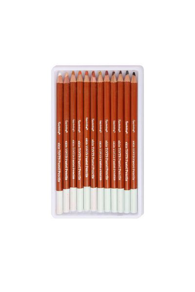 Art Tone Pastel Pencil Set 12 Skin Colors