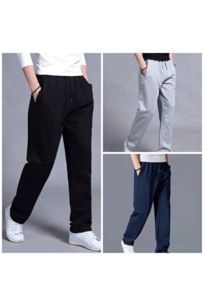 FİTGO Ανδρική φόρμα 3 τεμαχίων με ίσιο πόδι