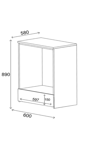 FAVORA Meyen Ankastre Fırın Dolabı - Beyaz