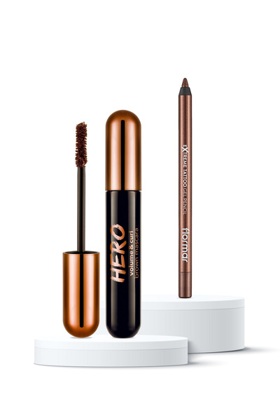 Flormar Glitzy Brown 2'li Kahverengi Göz Makyajı Seti