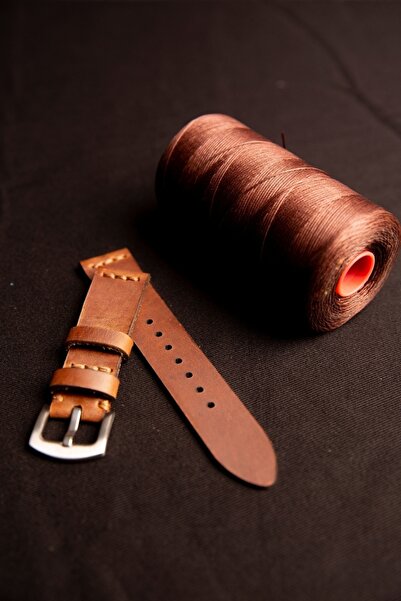 Derycraft 22mm El Yapımı Deri Saat Kordonu – Tek Kat Minimal Hakiki Deri Kayış