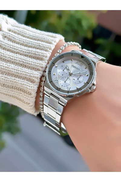 Ferrucci Steel Cord Women's Wristwatch 3 Atm Waterproof with 2 Years Warranty Mechanism