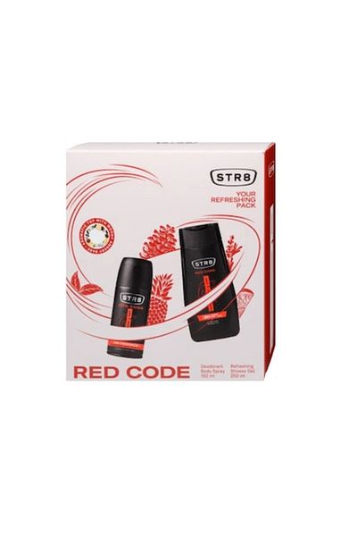 str8 Set cadou STR8 Red Code, Gel de dus 250 ml si Deodorant 150 ml