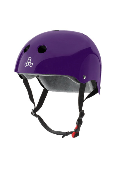 Triple Eight خوذة سواتسيفر الأرجوانية المعتمدة كاسك-S/M