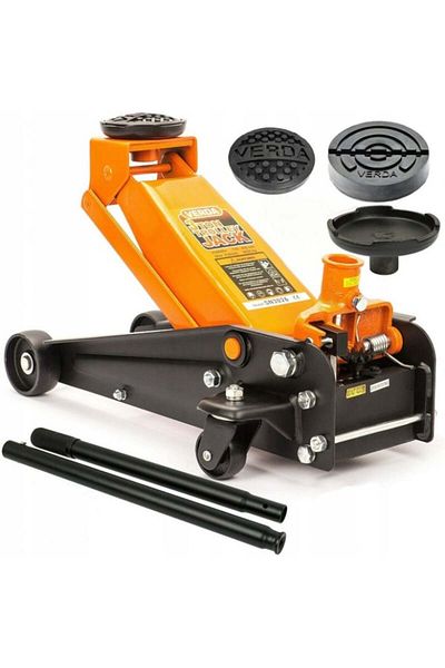 VERDA Hydraulic Auto Jack 3 Tons Low Profile with Swivel Wheels SN3026