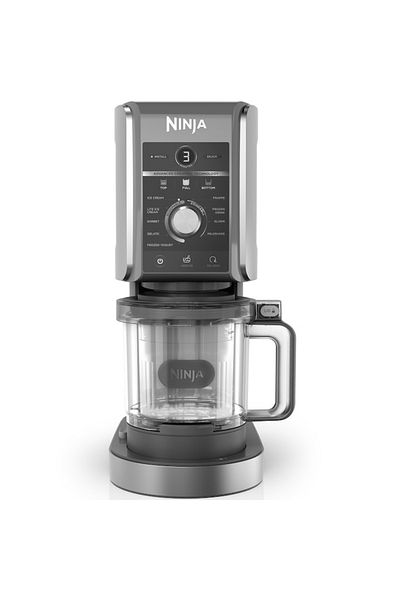 NINJA Aparat de înghețată Creami Deluxe Nc501eu 11 în 1, 800 W, 220-240 V, 3,5 A, Negru/argintiu
