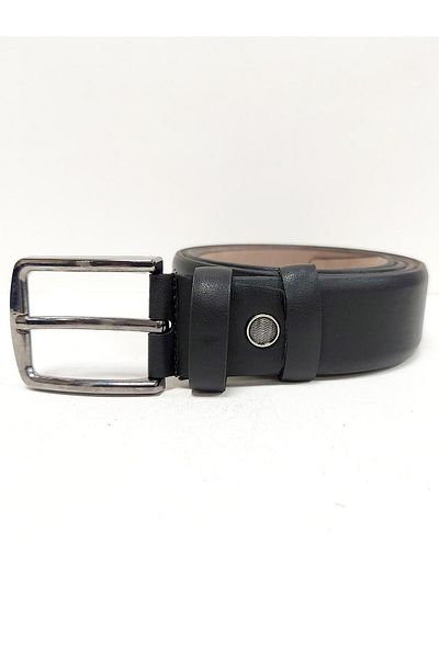 Gesa Men's Classic Faux Leather 3.5 cm Belt