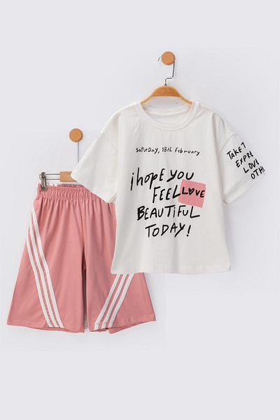 Lmn Belly Love Shorts Girl's Set