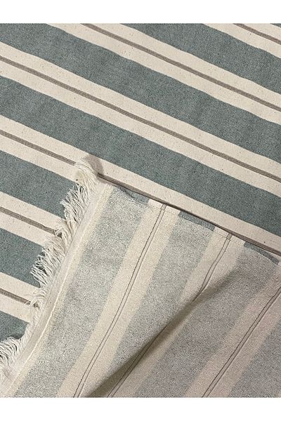 Lucy and Home Fringed Stripe Jacquard, Beach Towel 90X180Cm